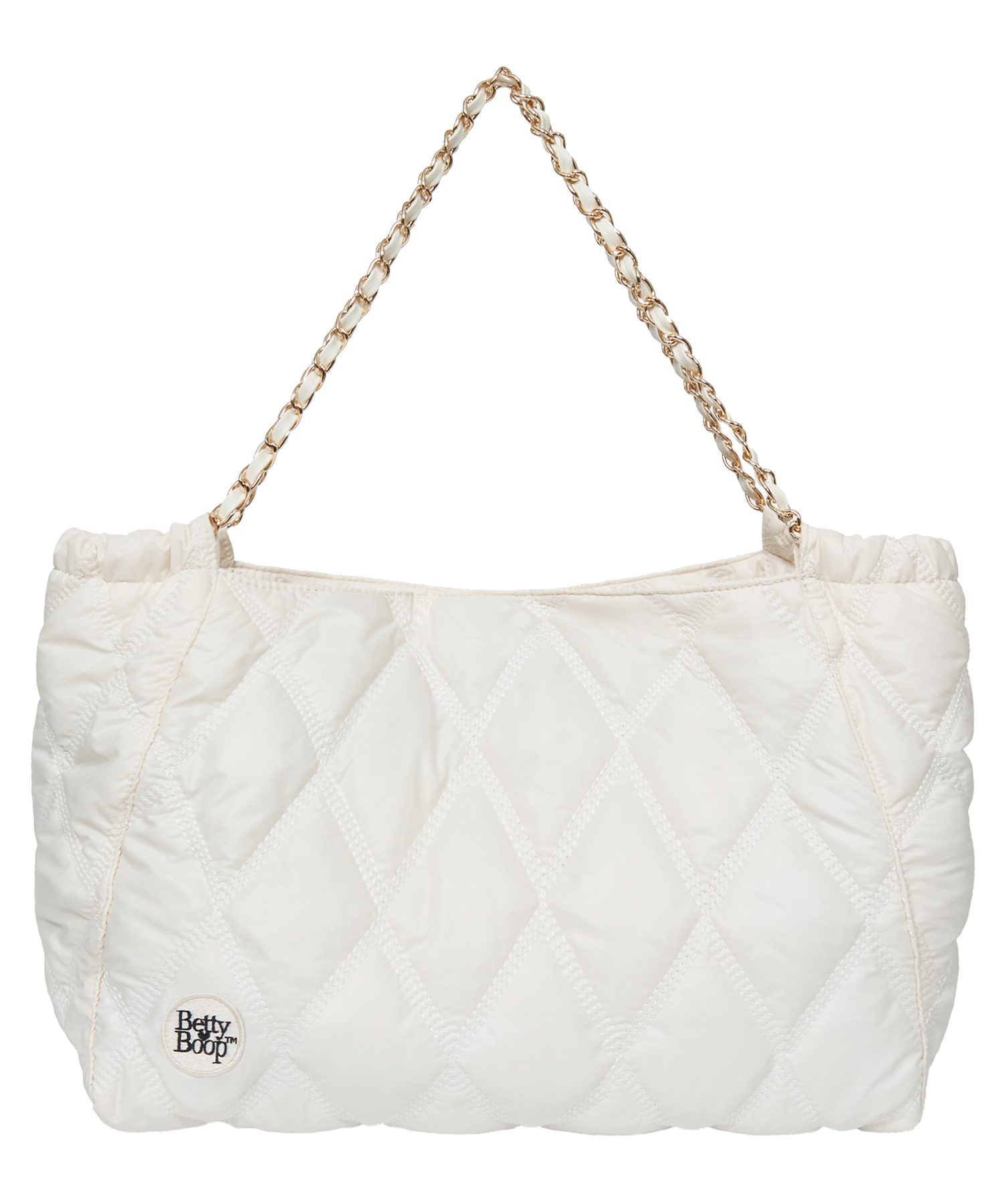 BETTY BOOP Quilting Chain Shoulder Bag_Ivory