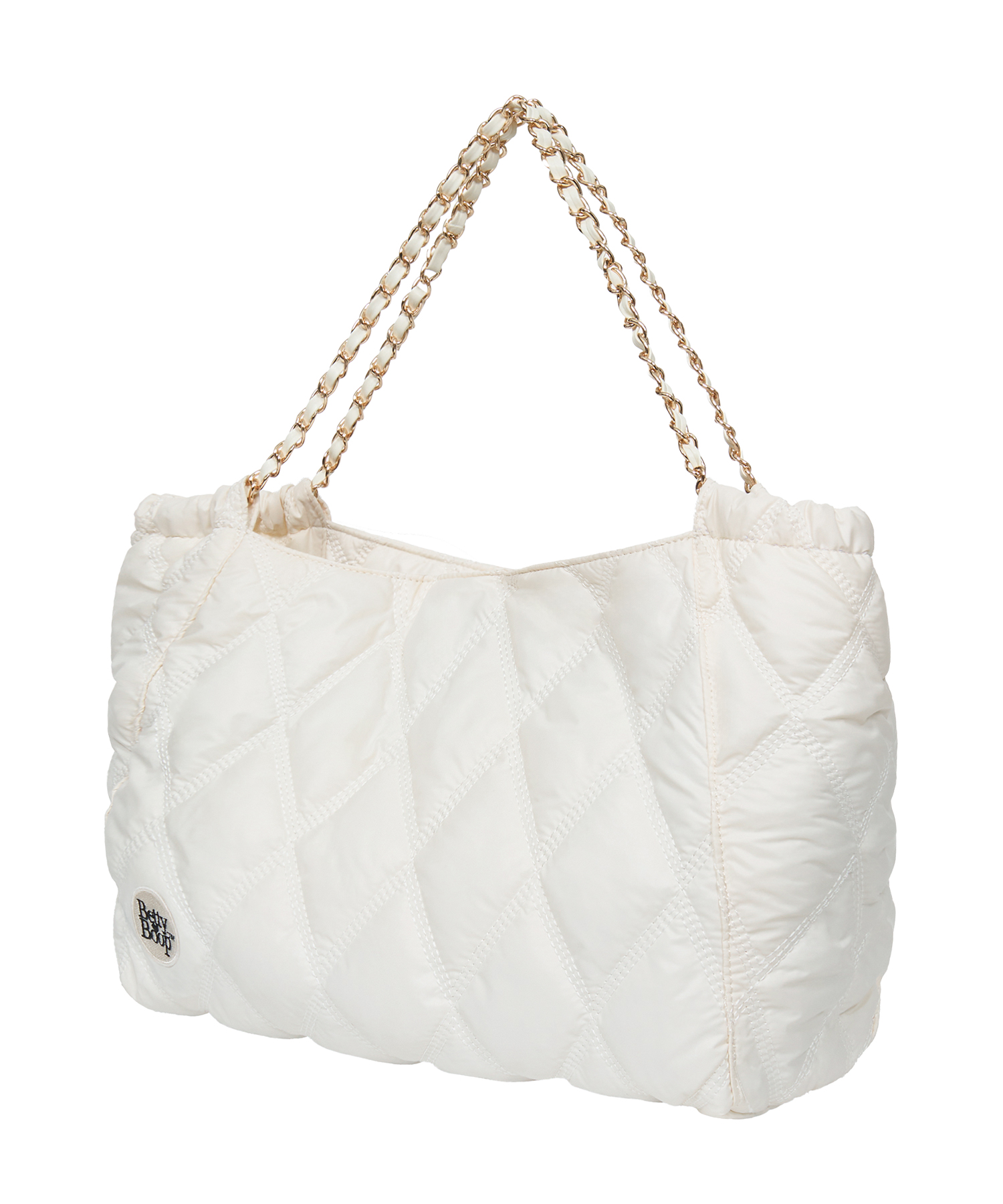 BETTY BOOP Quilting Chain Shoulder Bag_Ivory