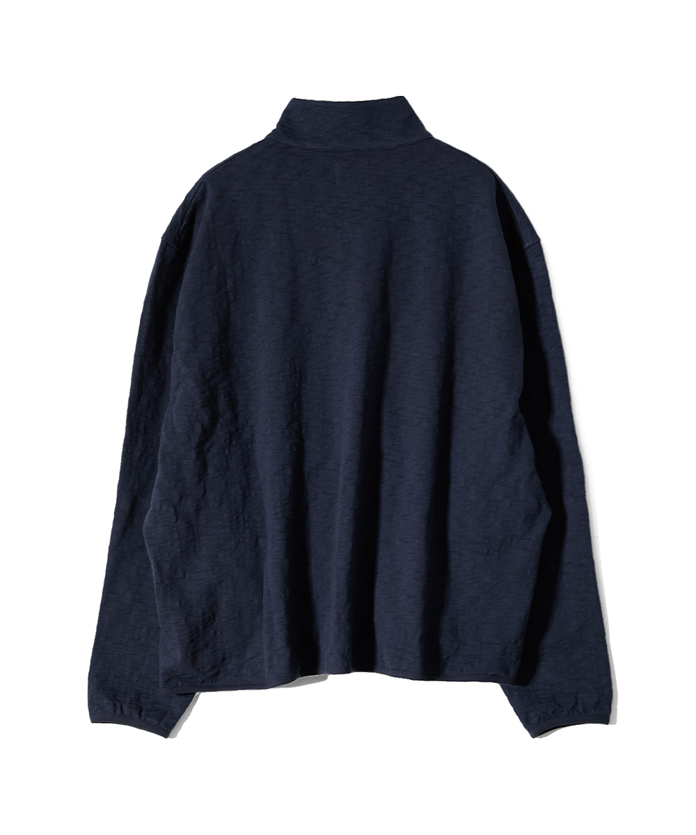 26SS Baxter Slub Zip Up Jacket Navy