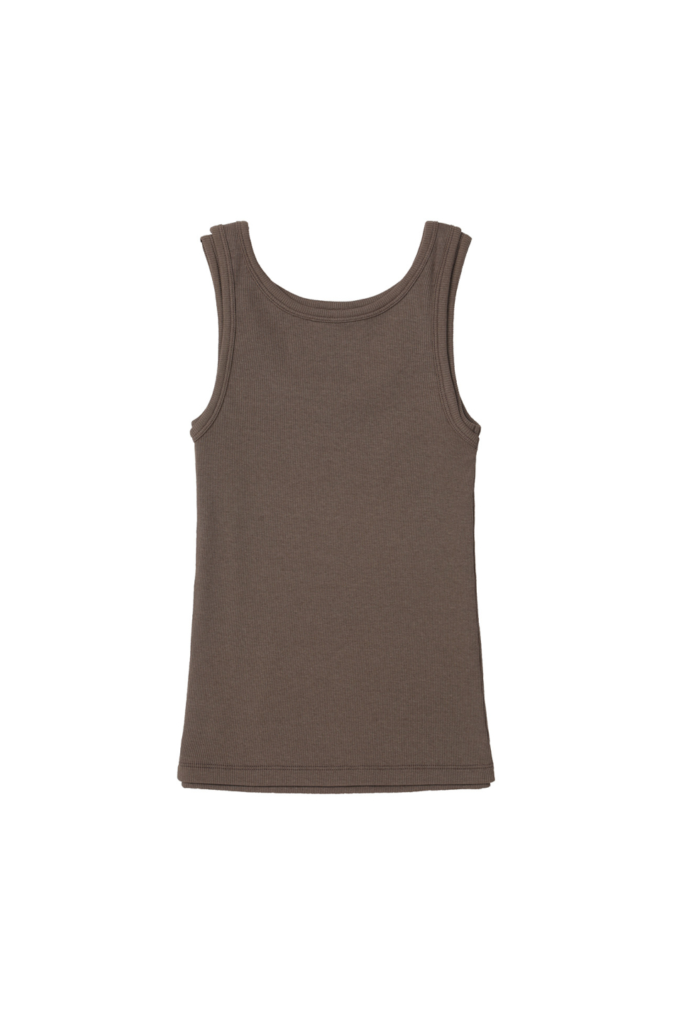 LAYERED RING SLEEVELESS - 2 COLORS BROWN