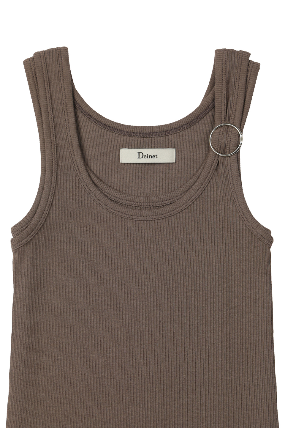 LAYERED RING SLEEVELESS - 2 COLORS BROWN
