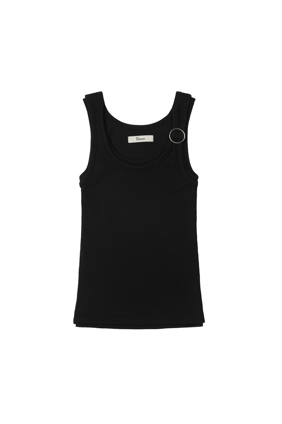 LAYERED RING SLEEVELESS - 2 COLORS BLACK