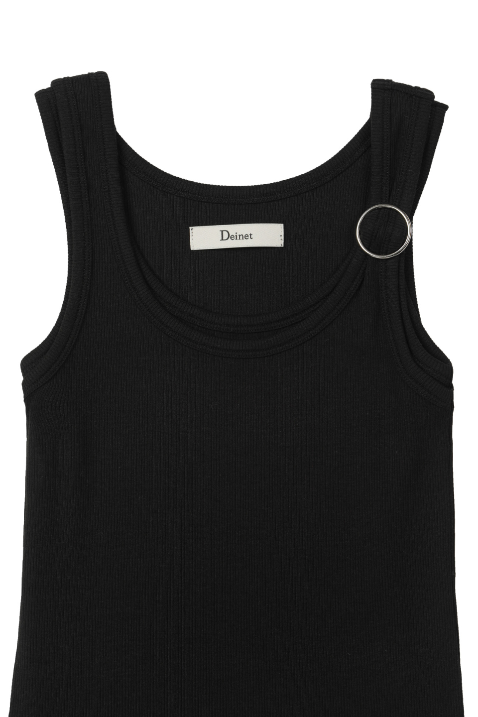 LAYERED RING SLEEVELESS - 2 COLORS BLACK