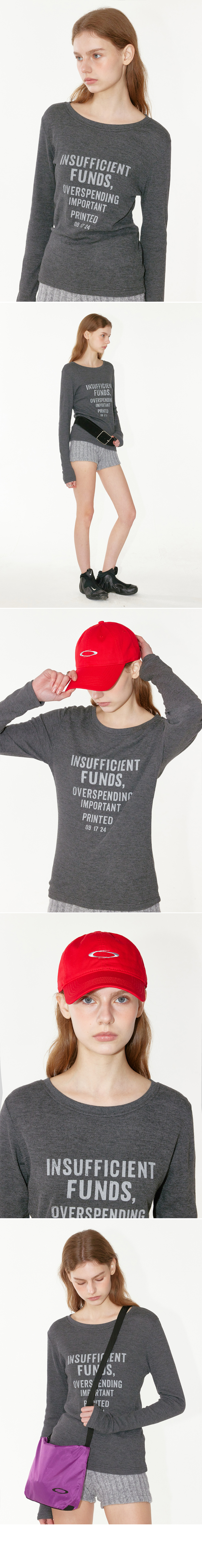 WAFFLE LETTERING LONG SLEEVE