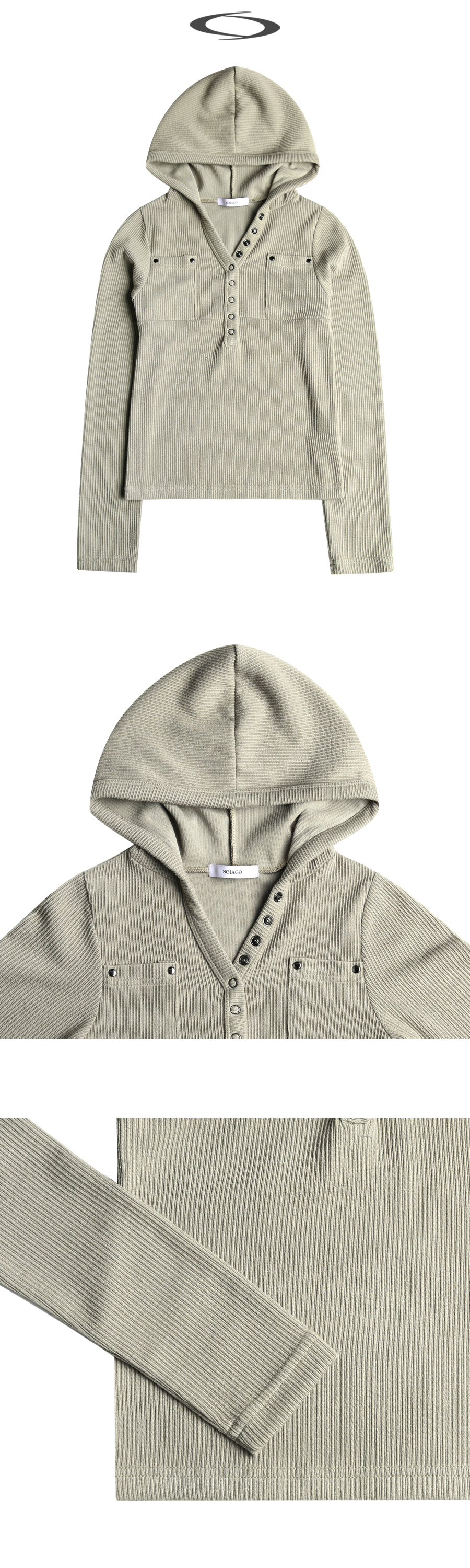 SNAP HOOD LONG SLEEVE 