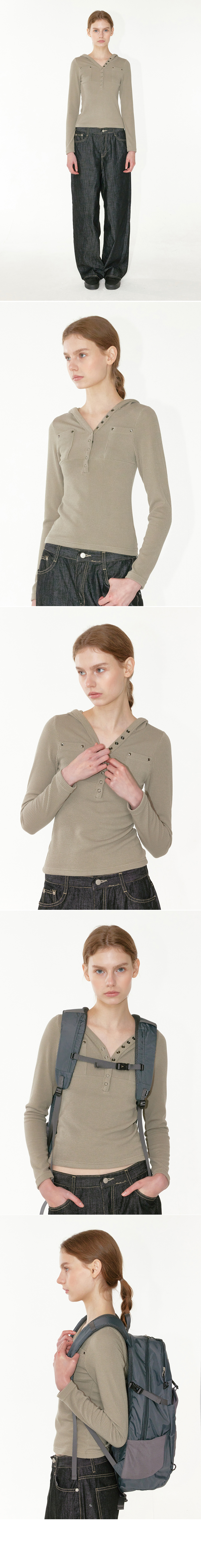 SNAP HOOD LONG SLEEVE 