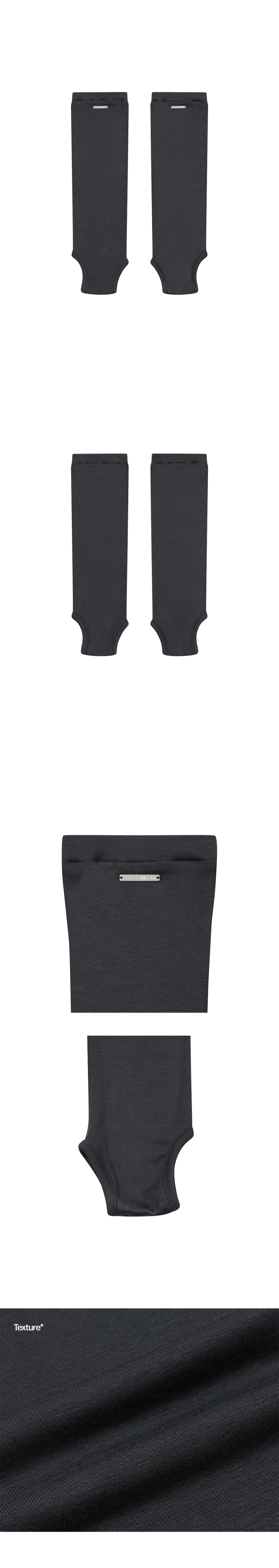 OPEN TOE SHEER KNEE SOCKS #REI同款! - 3 COLORS CHARCOAL