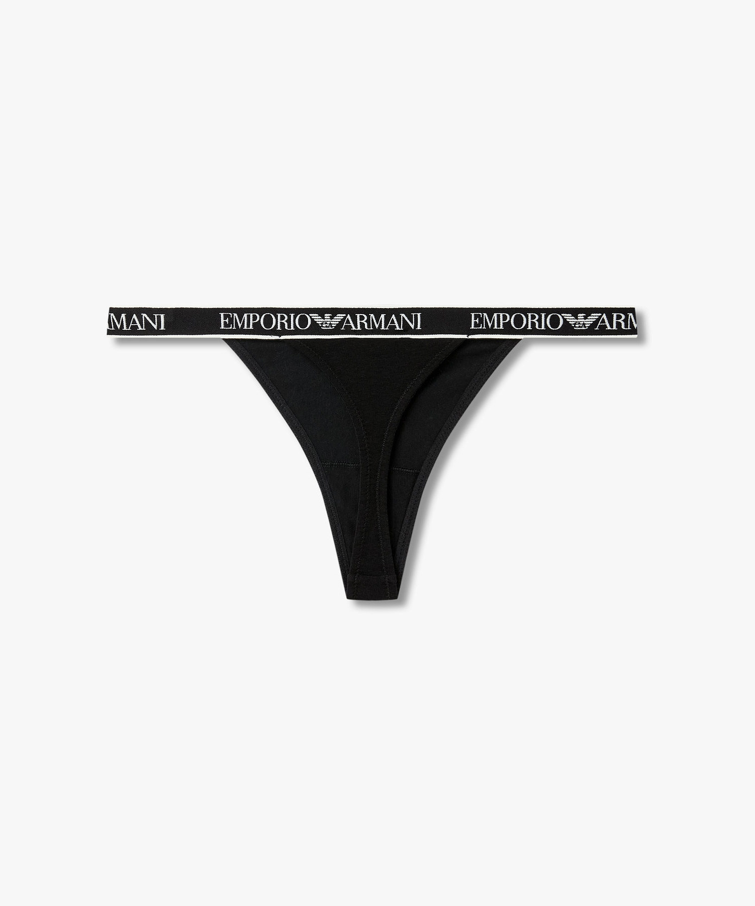 [EMPORIO ARMANI UNDERWEAR] Женские стринги с логотипом Black 0826110521