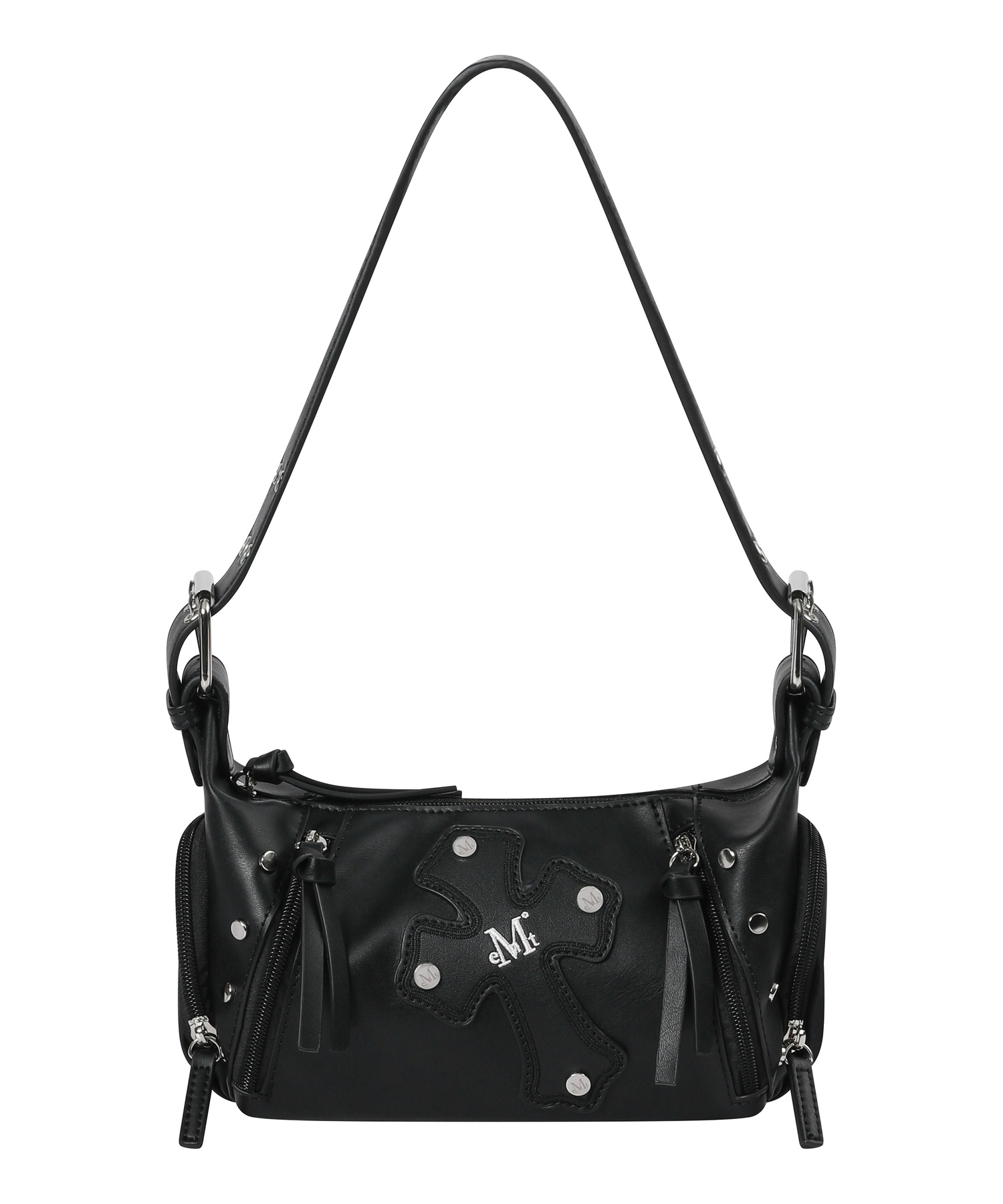 BAEL CROSS LEATHER PATCH MINI SHOULDER BAG