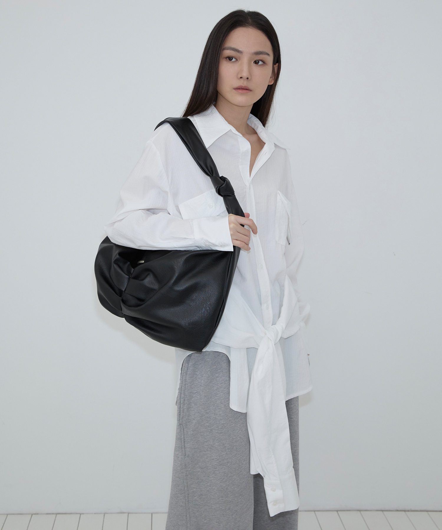 Gathered Hobo Bag