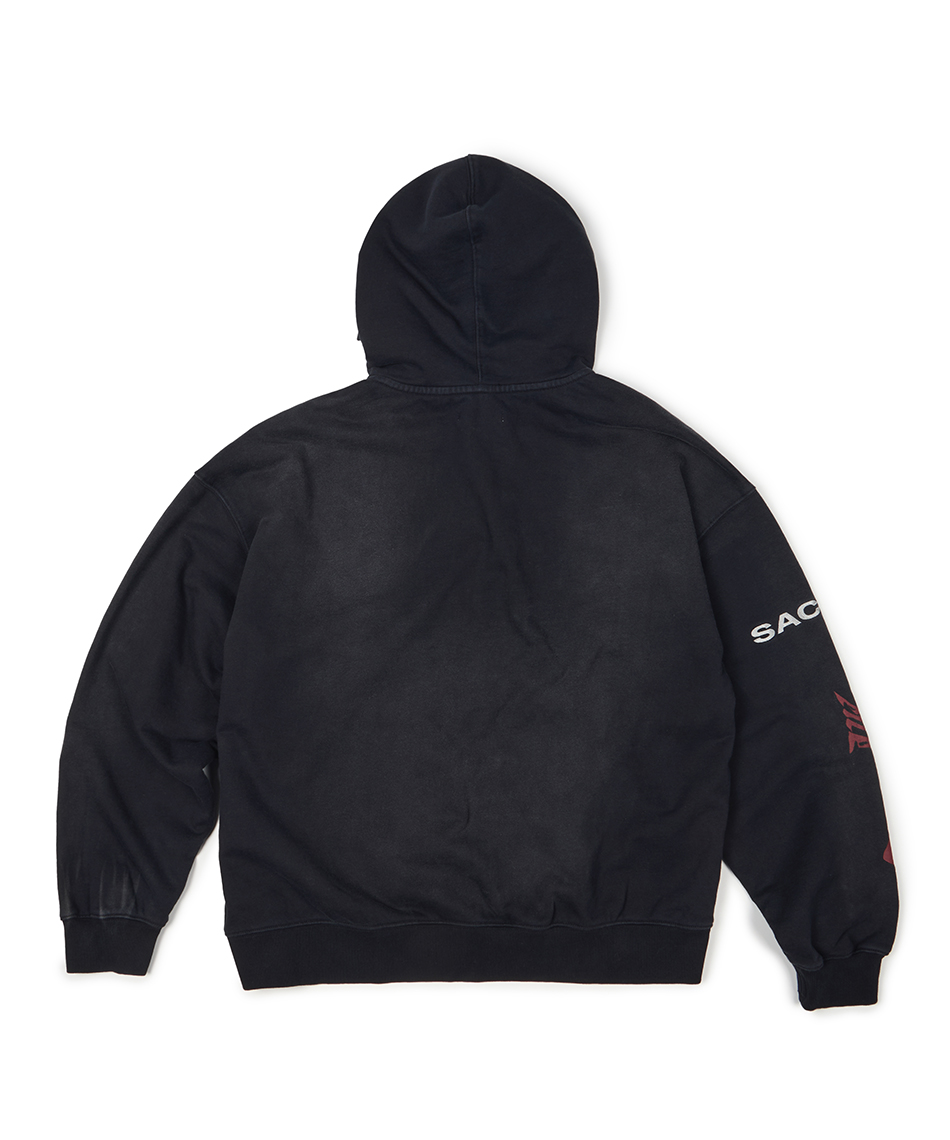WASHED SACRIFICE HOOD ZIP UP