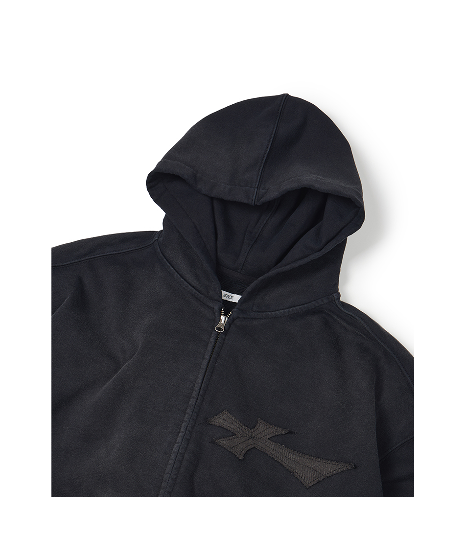 WASHED SACRIFICE HOOD ZIP UP