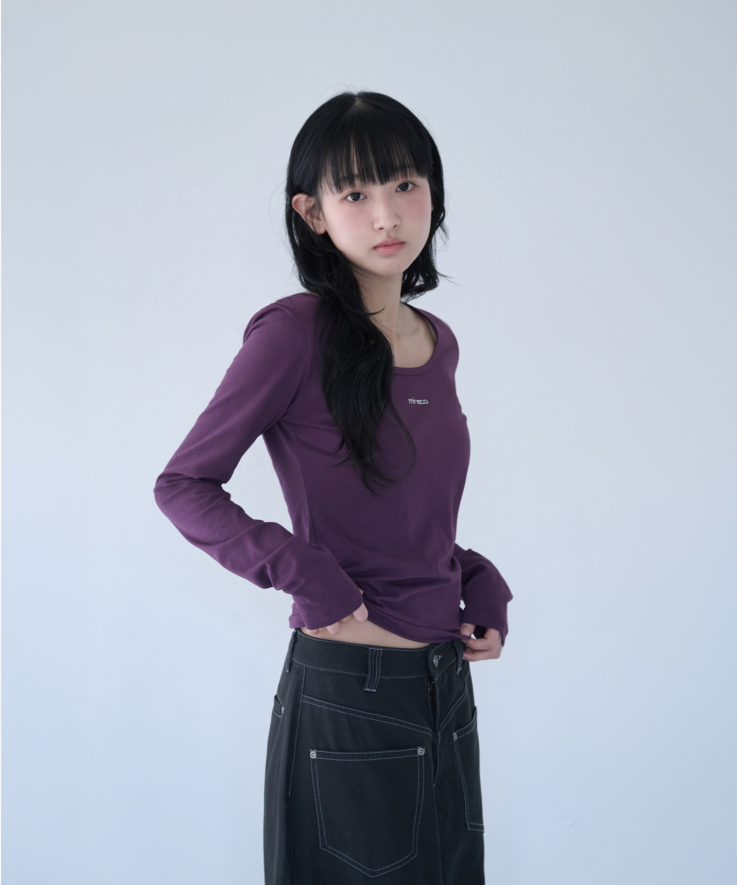 BASIC LOGO T PURPLE