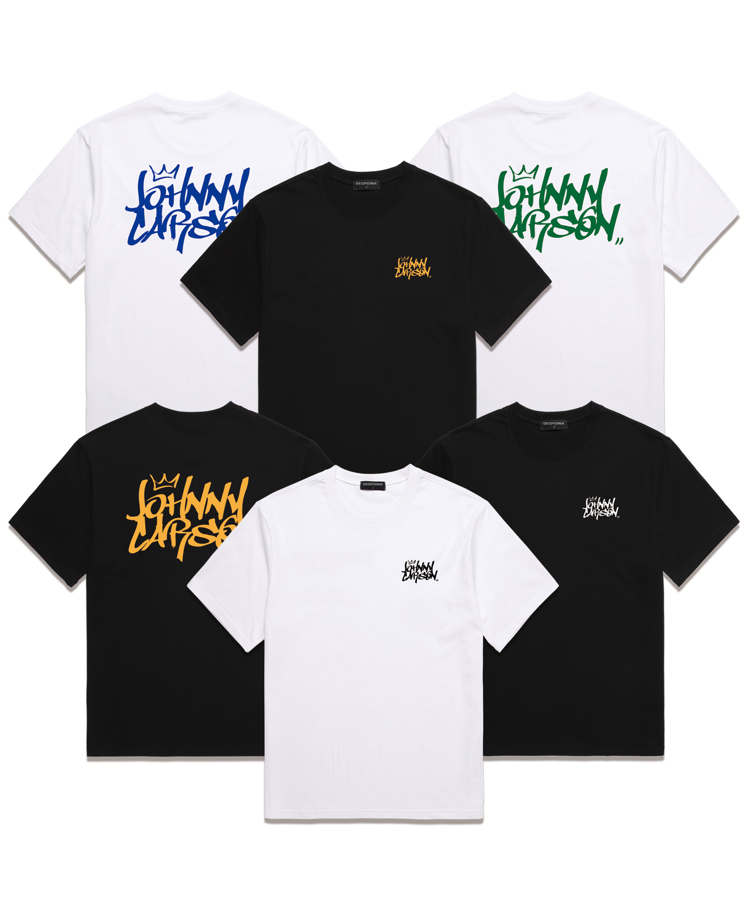 Classic Graffiti Logo short-sleeved T-shirt чёрный/белый