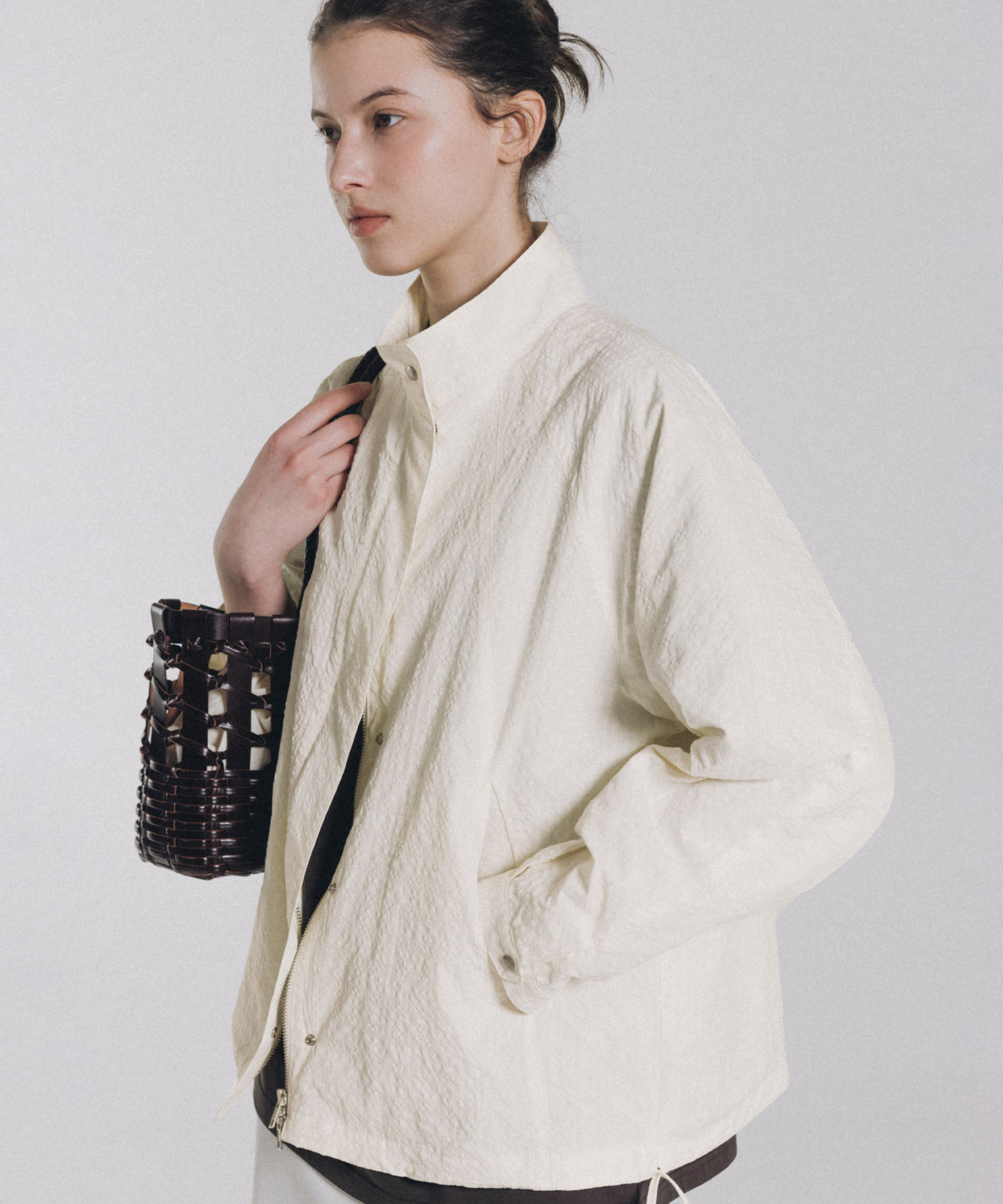 Sander check blouson