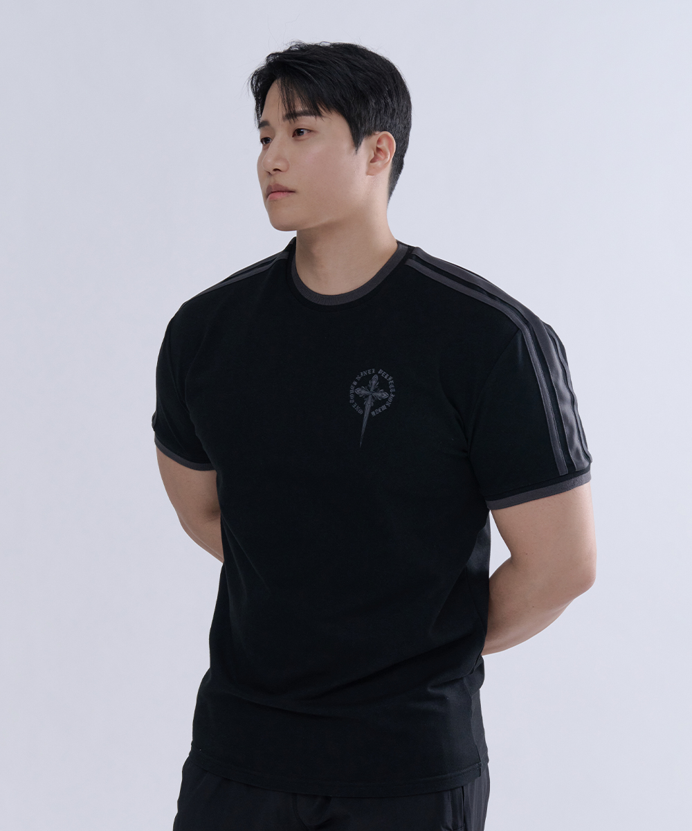 Футболка muscle fit из плотной сетки Two-tone Rib Soccer (3 colors)
