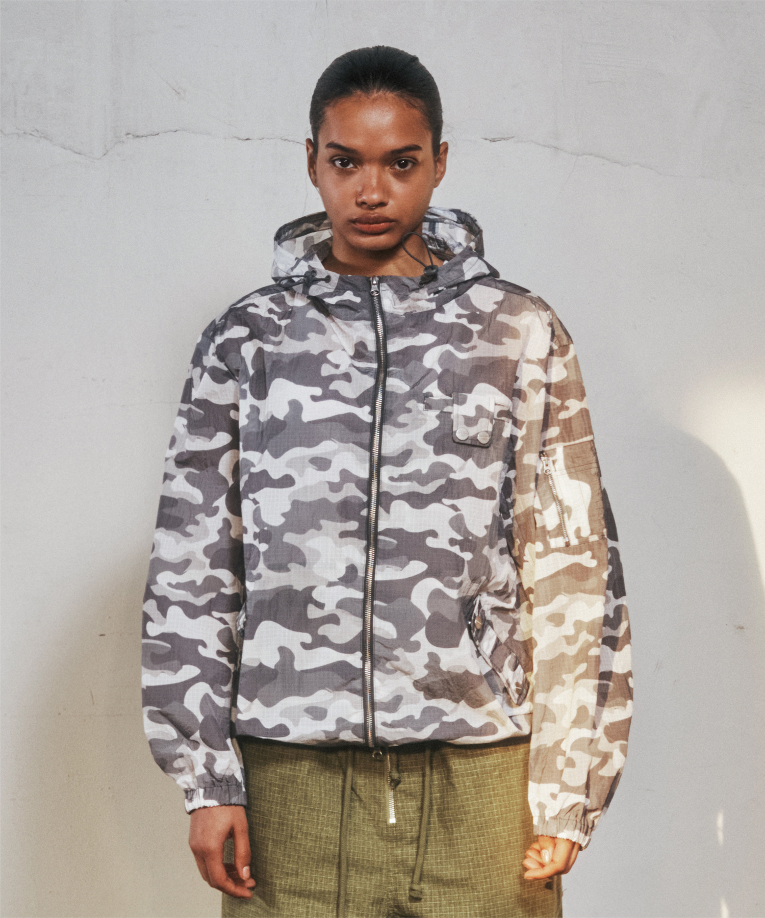 RIBSTOP SHEER WINDBREAKER CAMO