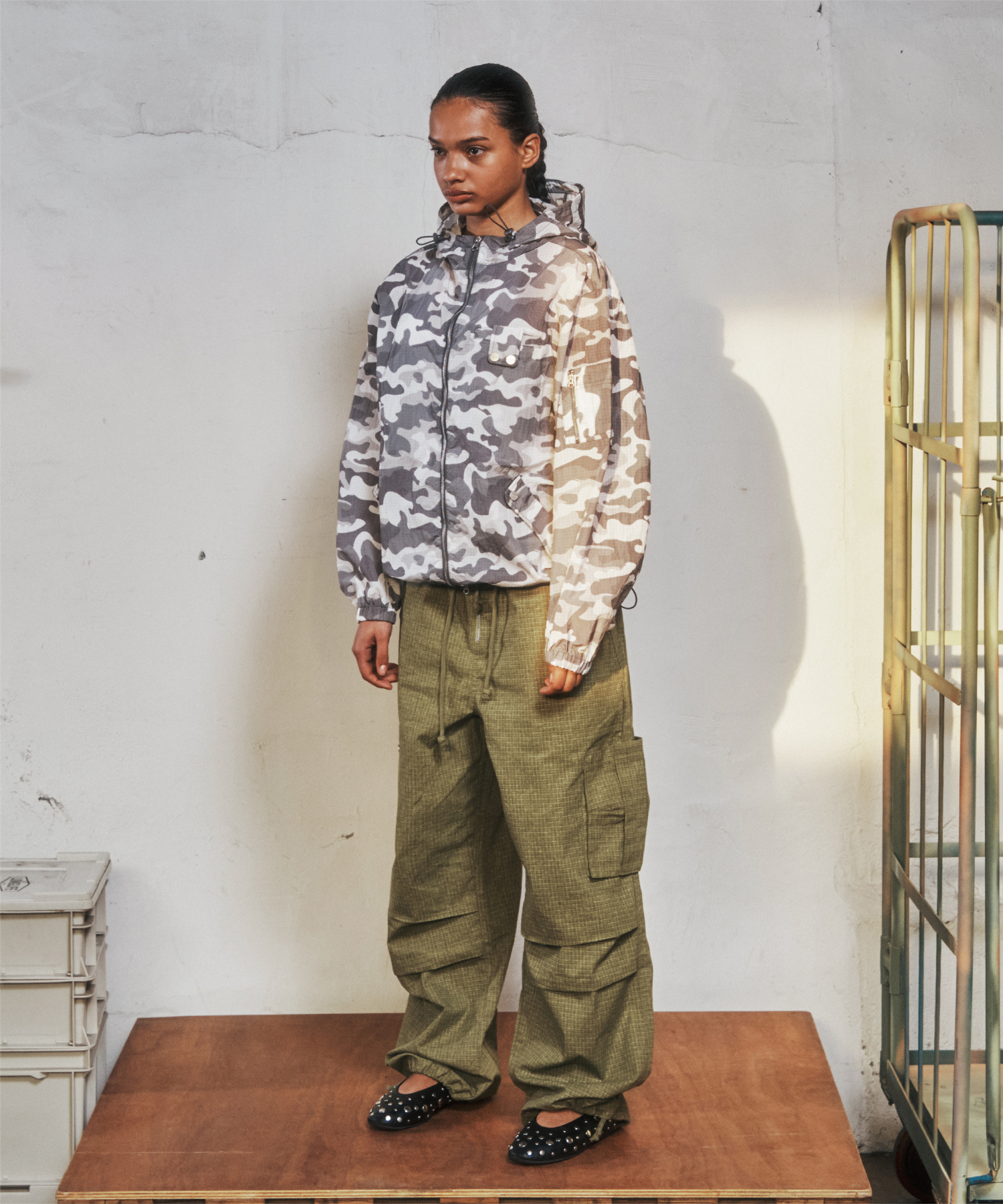 RIBSTOP SHEER WINDBREAKER CAMO