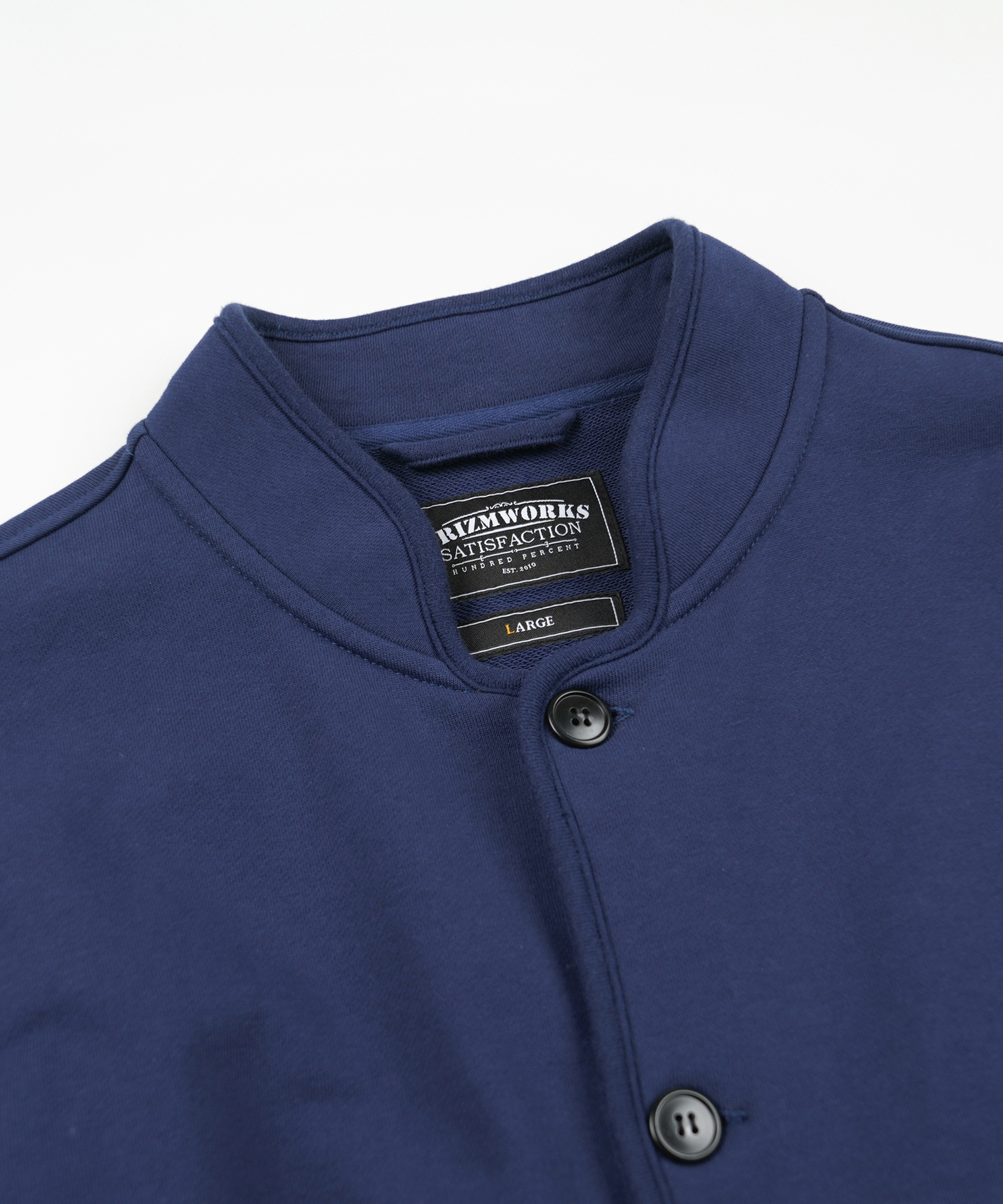 VARSITY SWEAT CARDIGAN _ NAVY