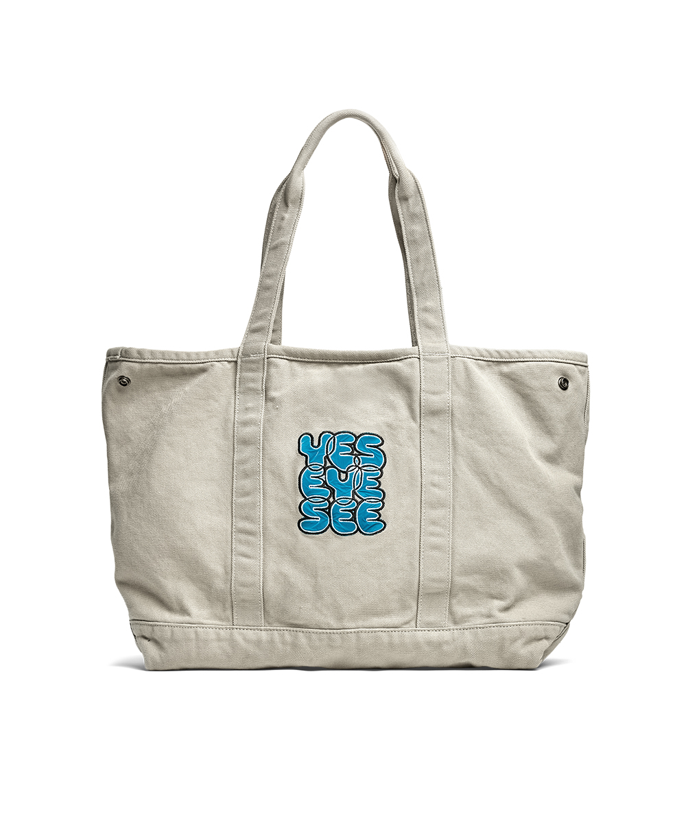 Rough Canvas Totebag Cement