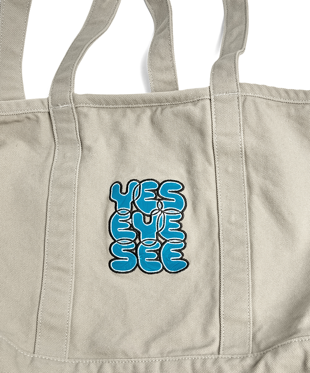 Rough Canvas Totebag Cement