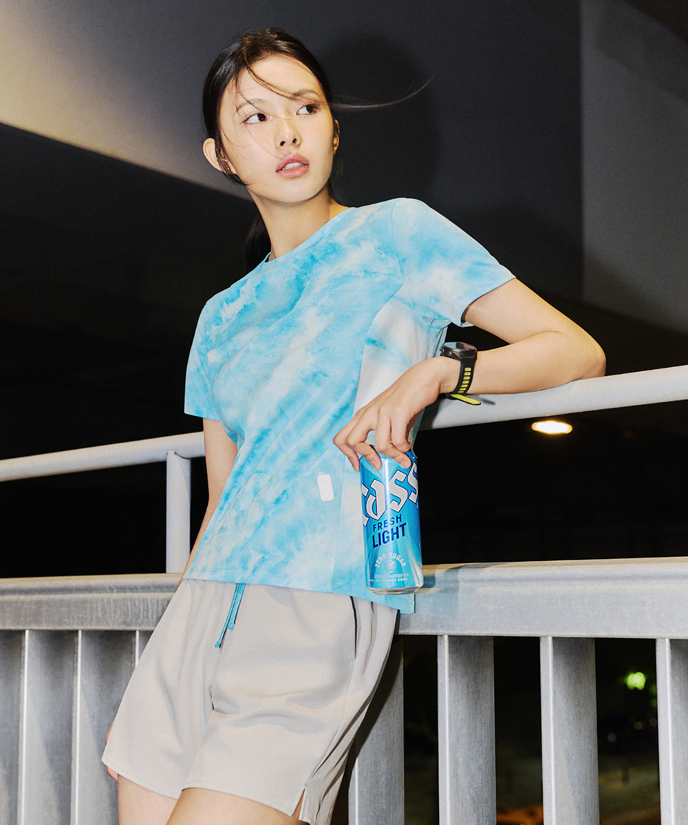 Футболка Cass Light X Quick Dry Dying Women CASS BLUE
