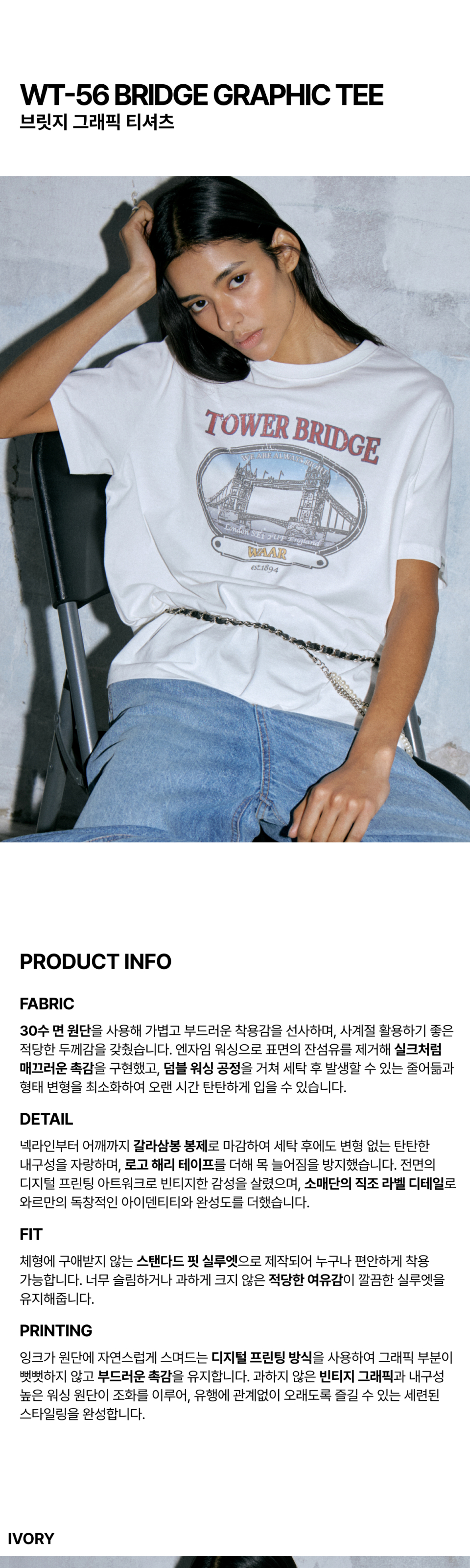 WT-56 BRIDGE GRAPHIC TEE - 2 COLORS CHARCOAL