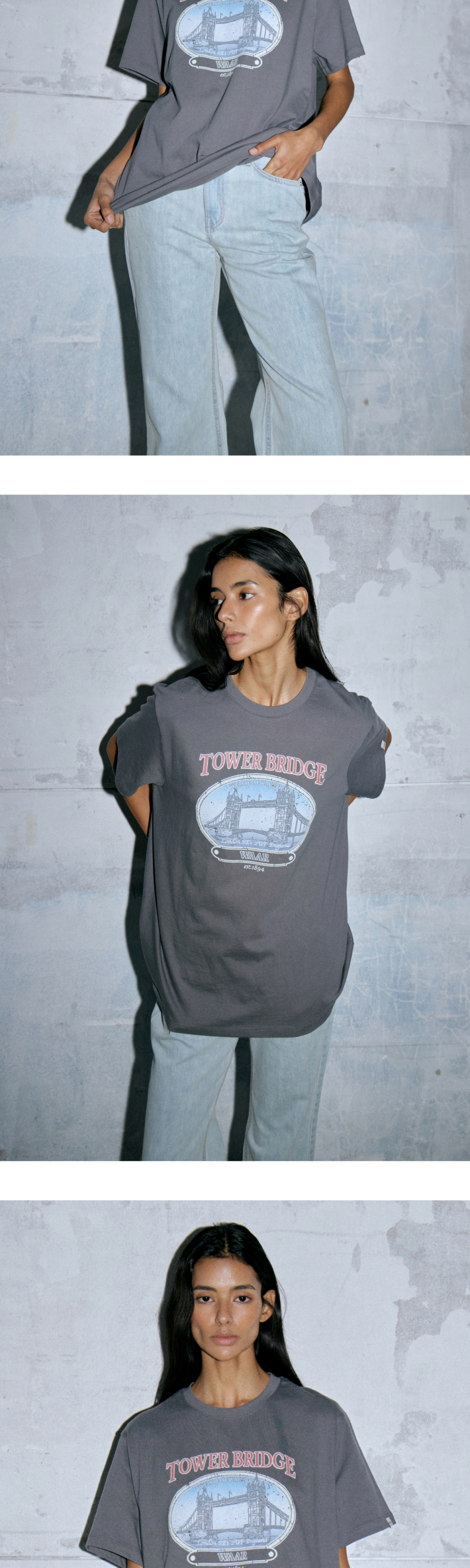 WT-56 BRIDGE GRAPHIC TEE - 2 COLORS CHARCOAL