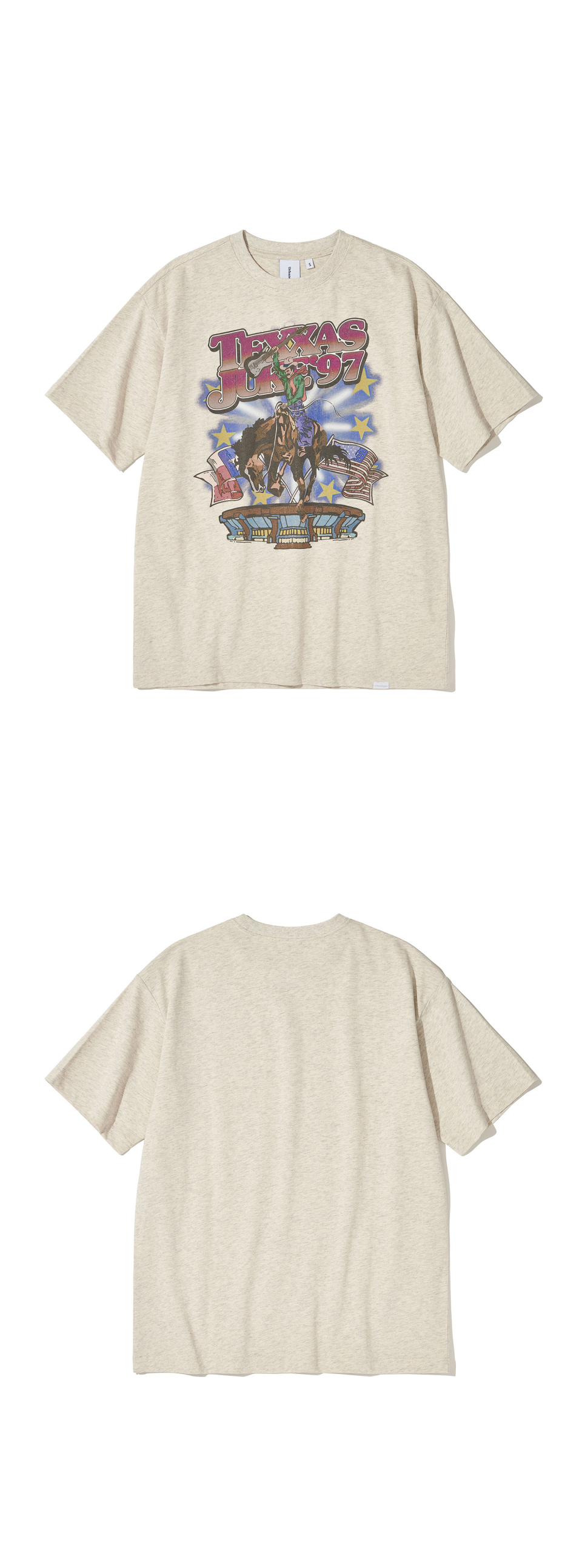 TEXAS COWBOY JAM T-SHIRT - 2 COLORS OATMEAL