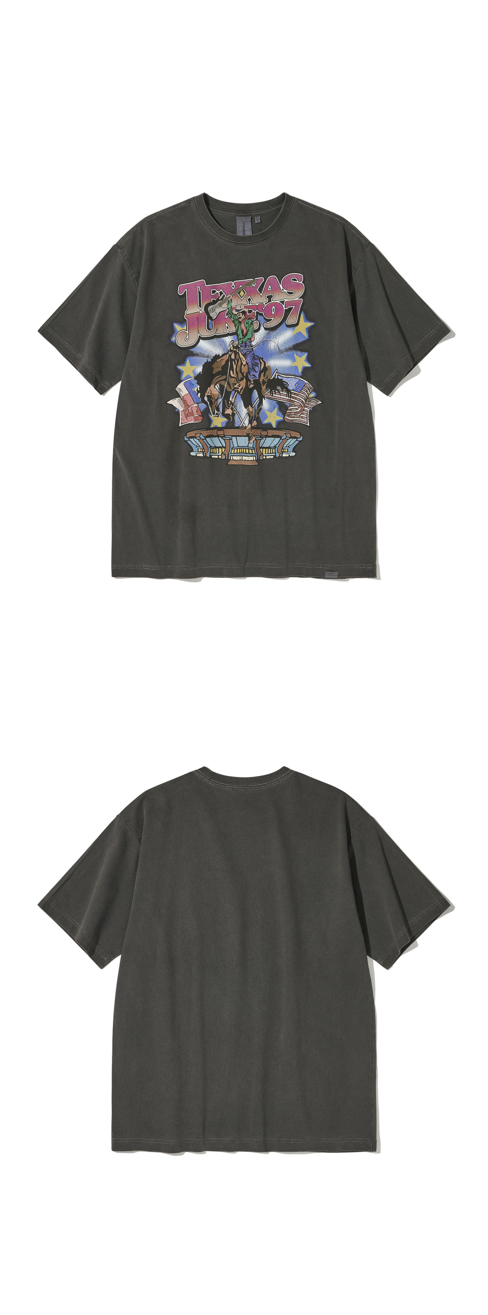 TEXAS COWBOY JAM T-SHIRT - 2 COLORS CHARCOAL