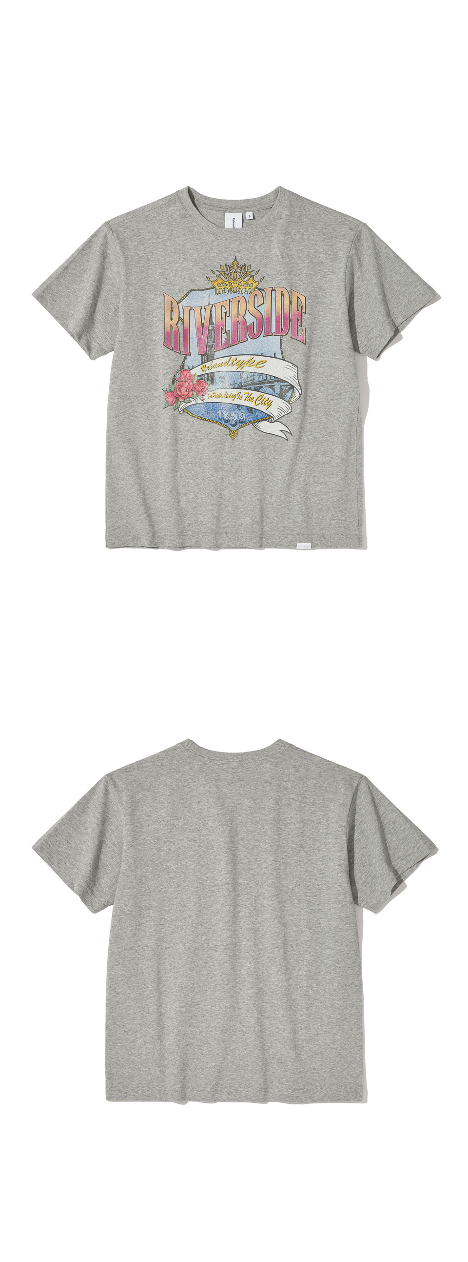 RIVERSIDE CITY T-SHIRT - 3 COLORS MELANGE GREY