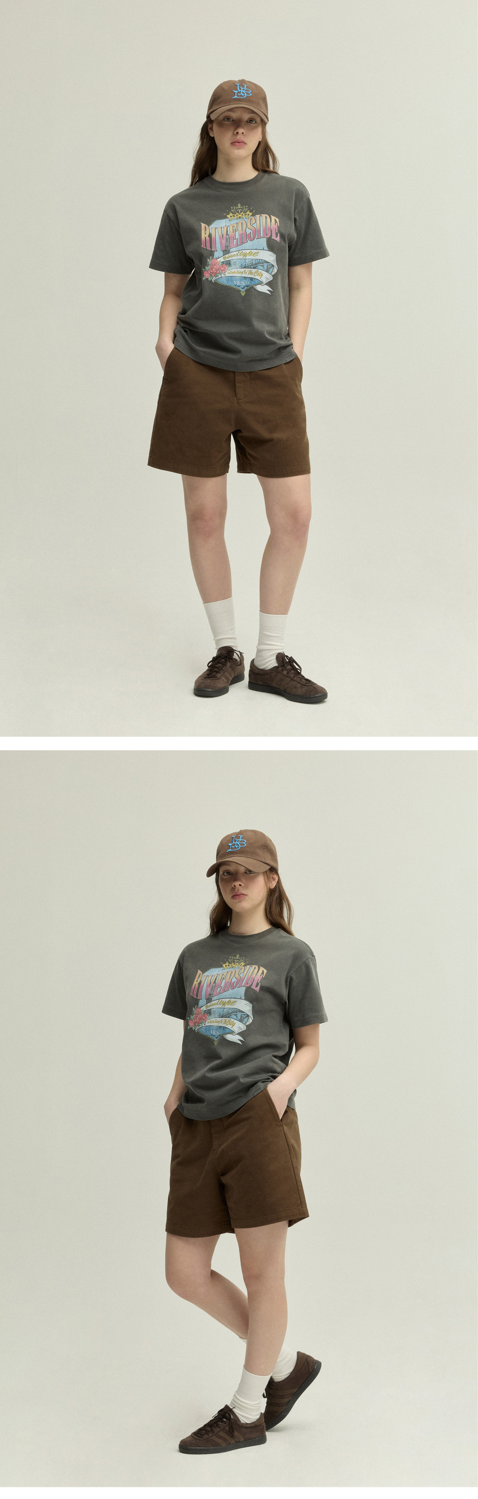 RIVERSIDE CITY T-SHIRT - 3 COLORS CHARCOAL