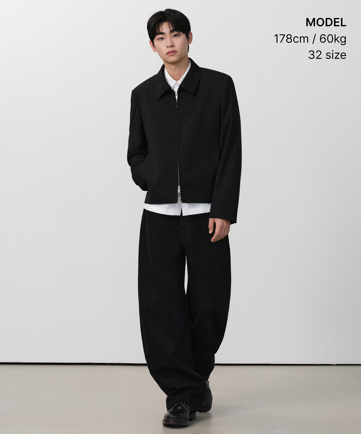 CURVED DENIM PANTS (4 colors)