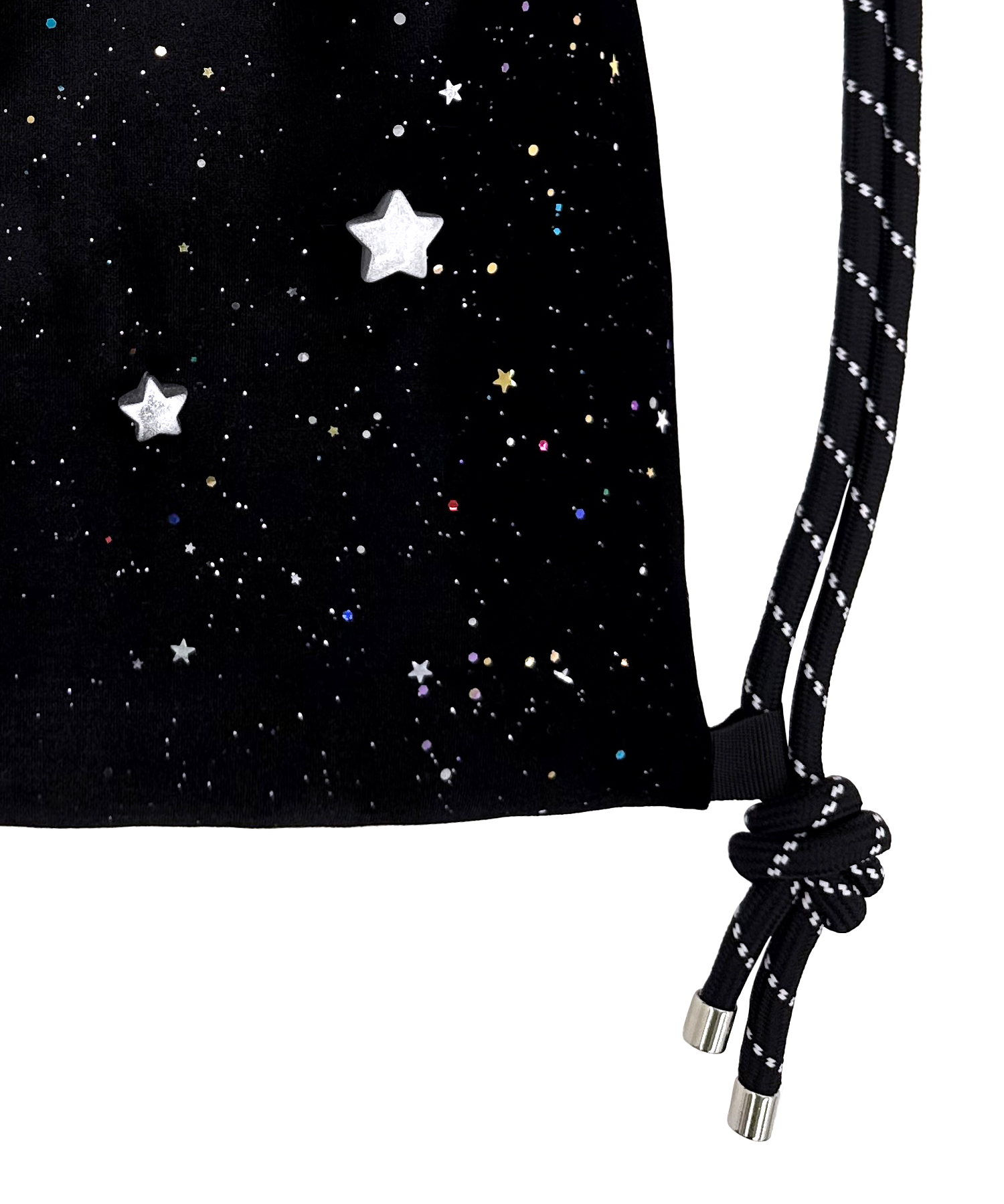 Glitter Sticker Gym Sack [Silver Star]