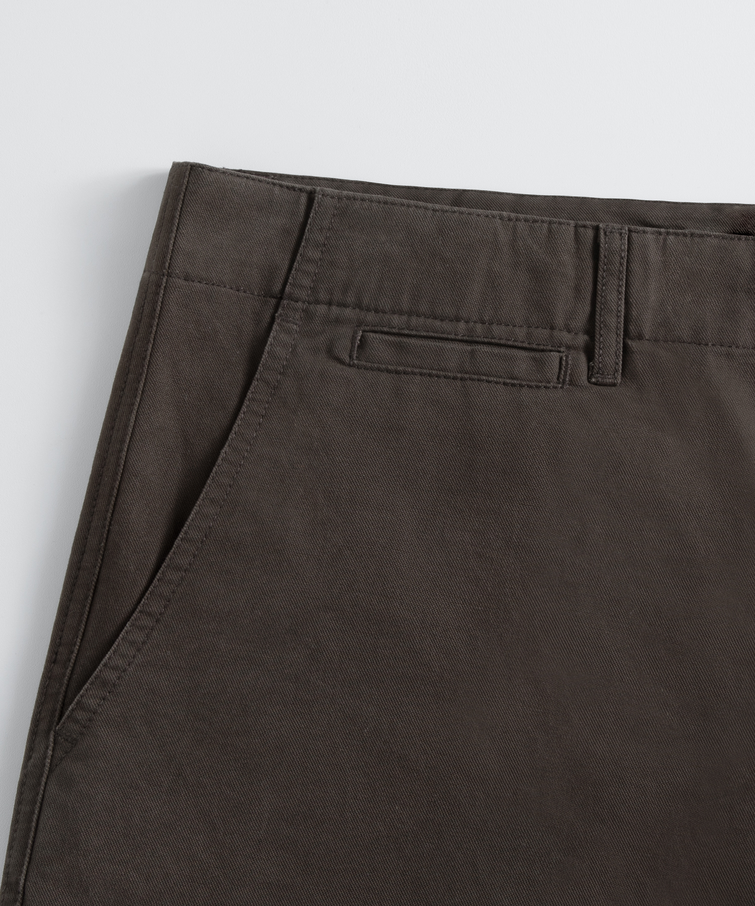Fine Washed прямые чиносы (Brown)