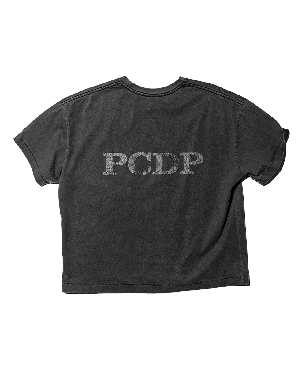 PCDP Washed Crop Tee (CHARCOAL)