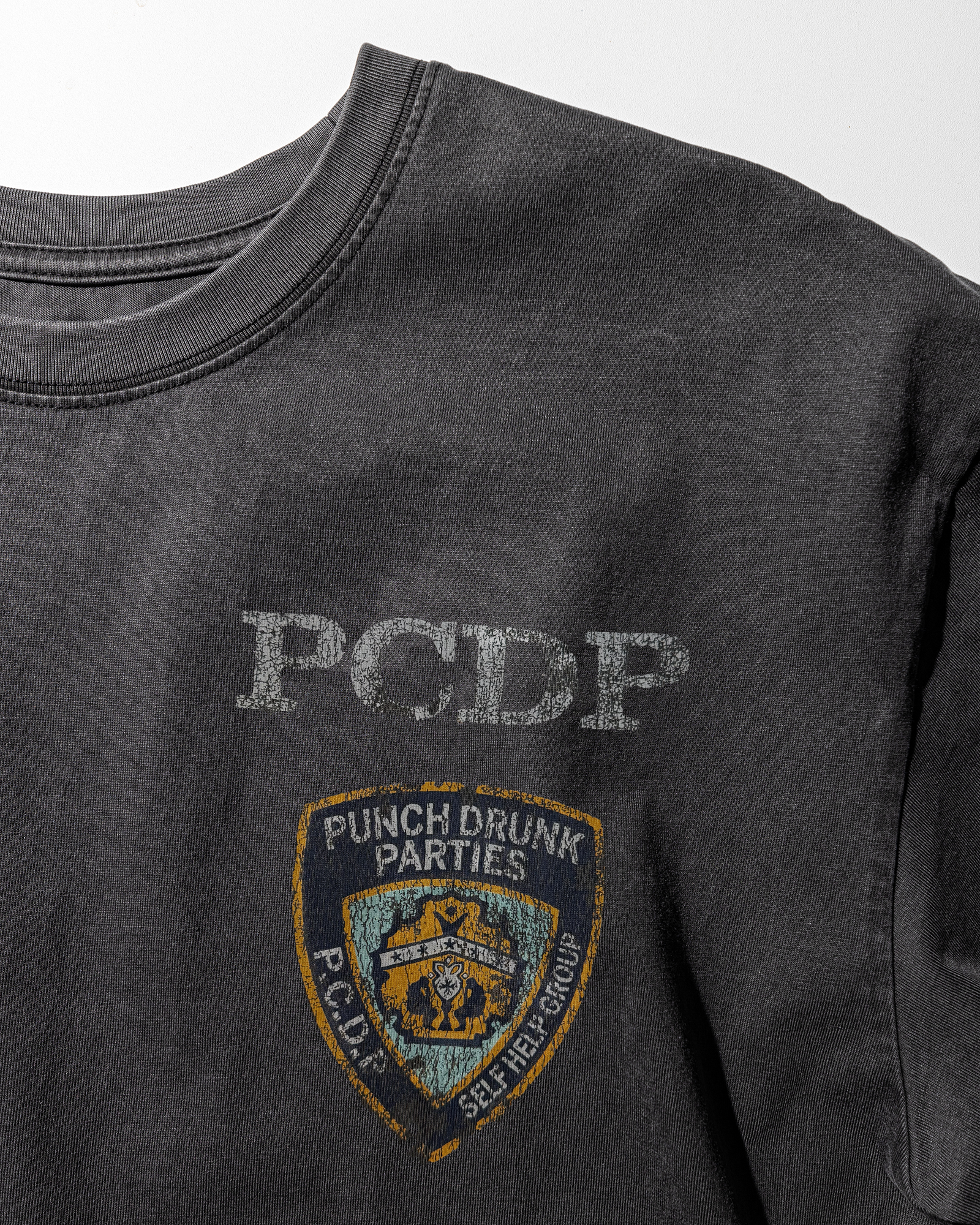 PCDP Washed Crop Tee (CHARCOAL)