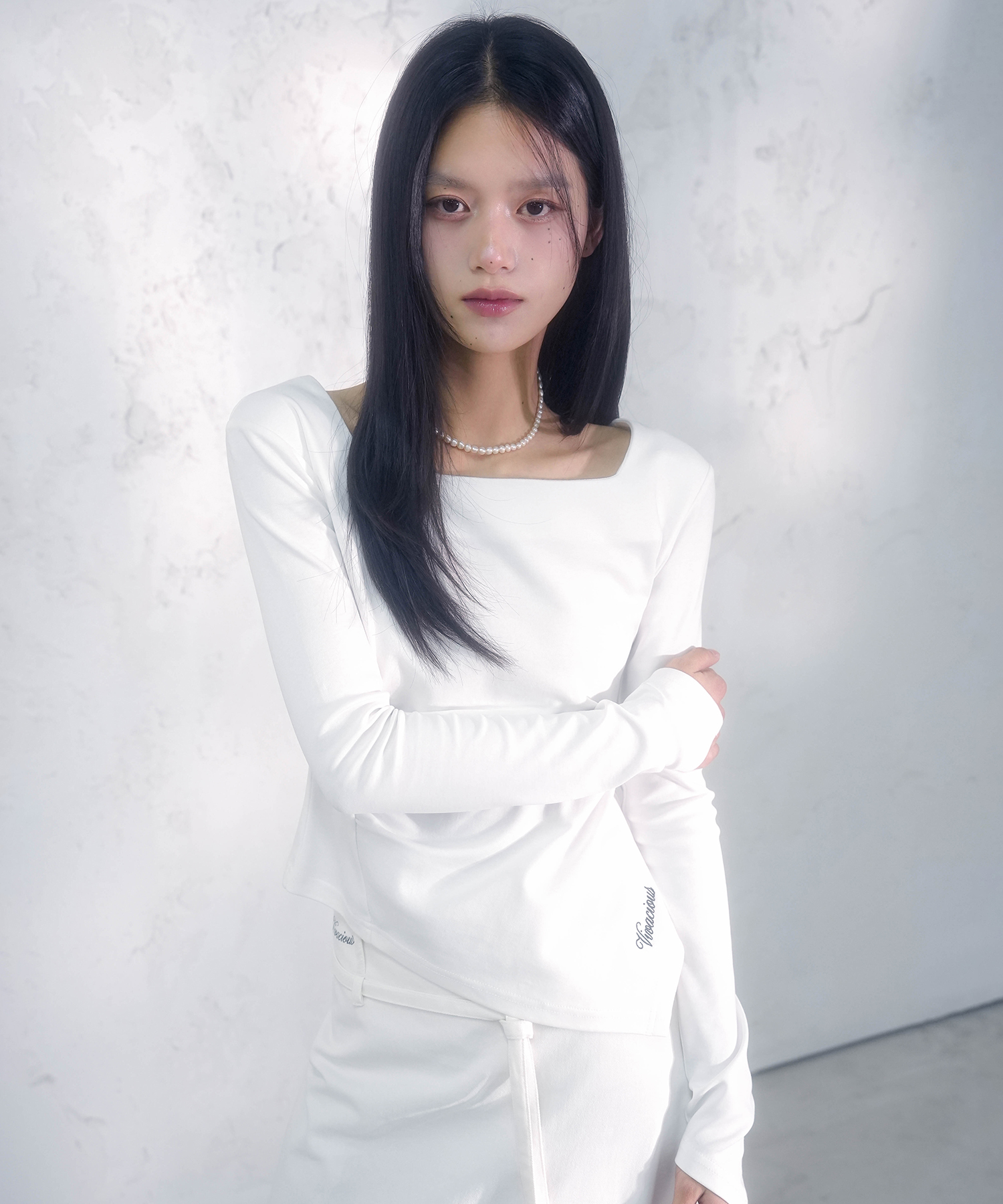 Arielle Shirring Long Sleeve_2Colors
