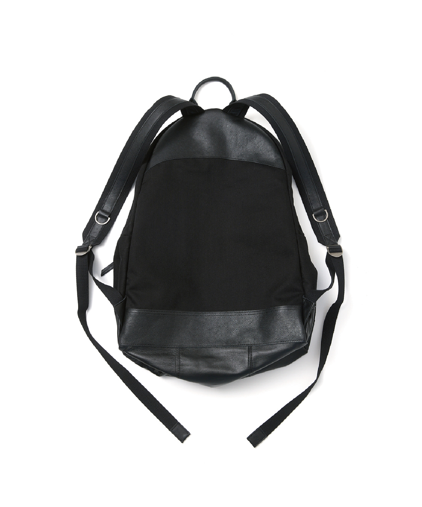 Leather Daypack Big Black