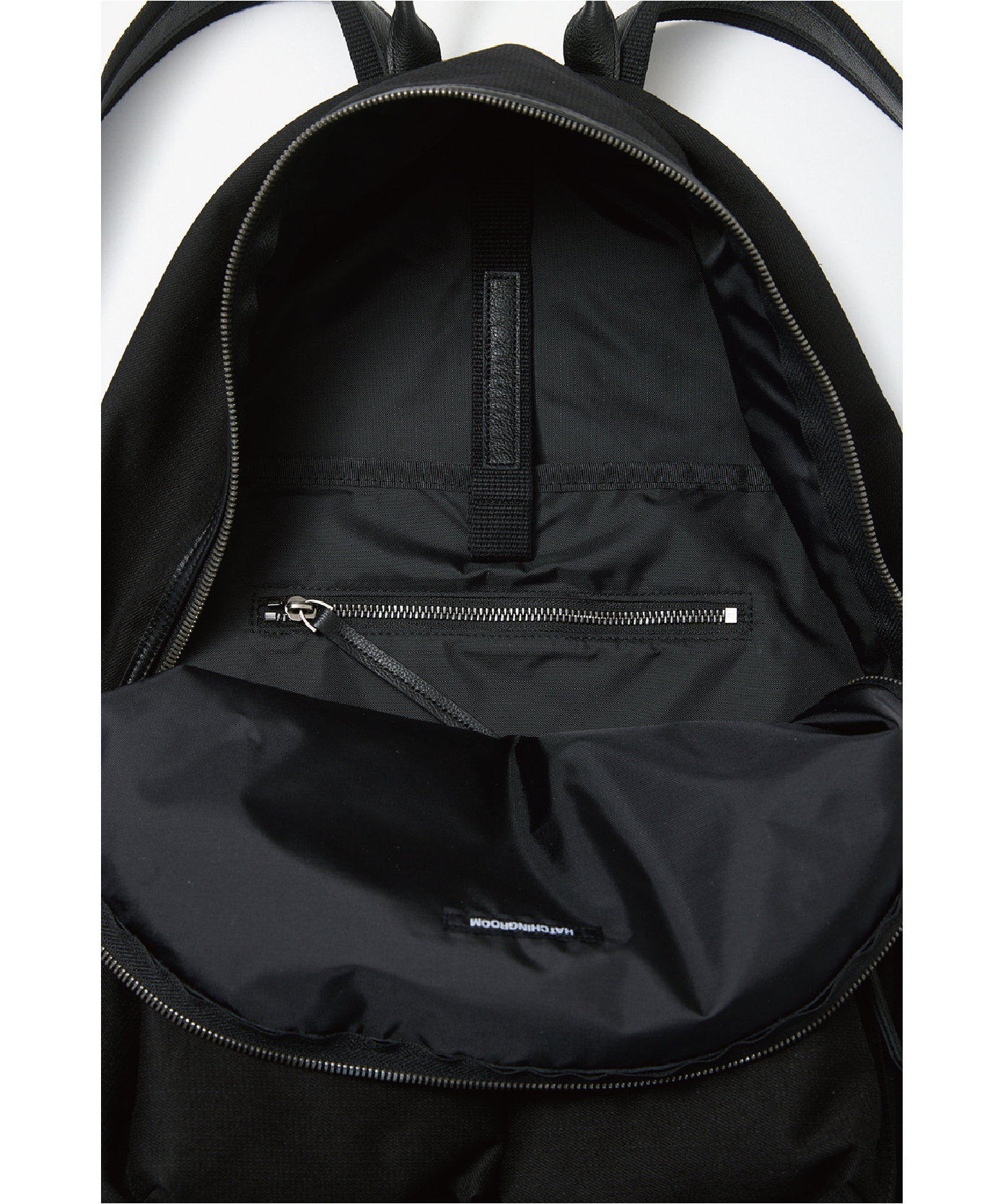 Leather Daypack Big Black