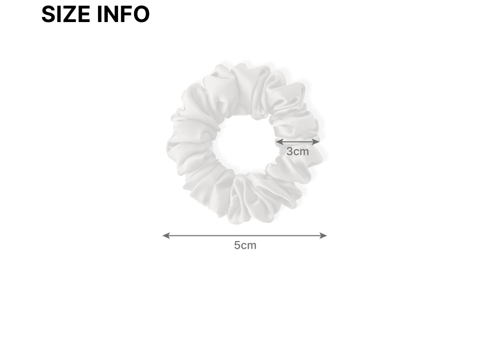 WOMENS SILK SCRUNCHIE LARGE #韓韶禧同款! - 3 COLORS GREY