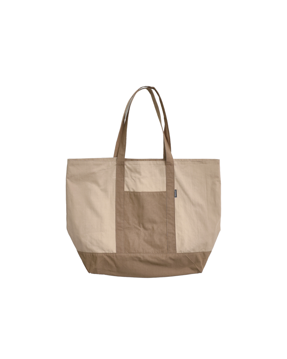ADVENTURE PANELED BIG TOTE BAG - 4 COLORS TAUPE