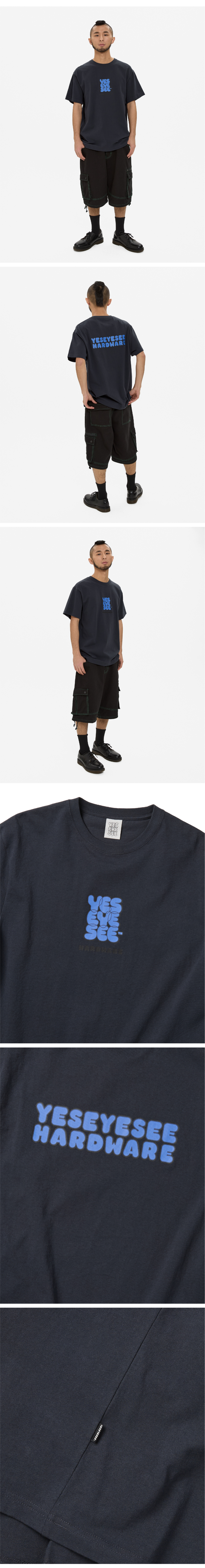C-logo Hardware Tee Charcoal