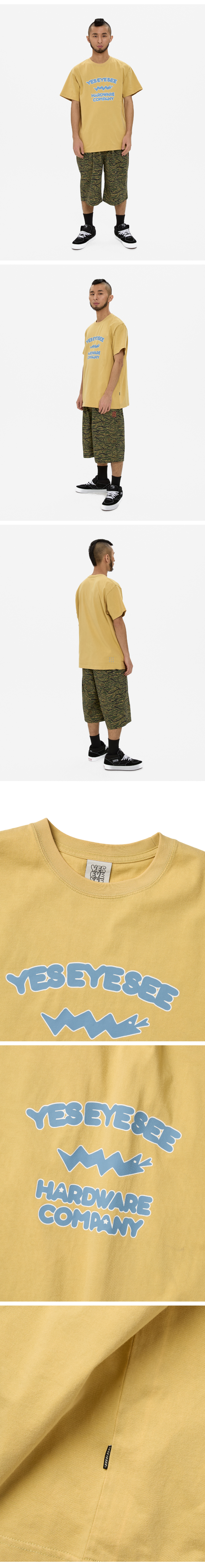 SN Hardware Washed Tee Light Mustard