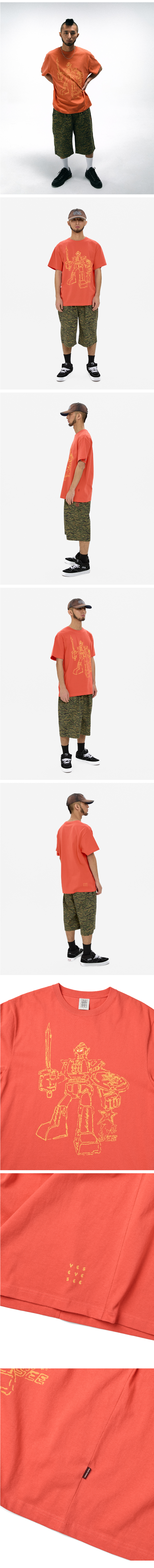 Y.E.S Plamodel Tee Salmon