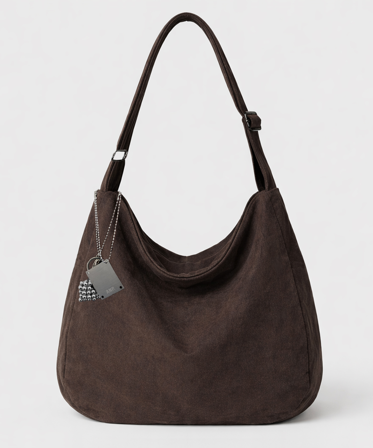 2WAY COTTON CANVAS BIG CROSS SHOULDE BAG