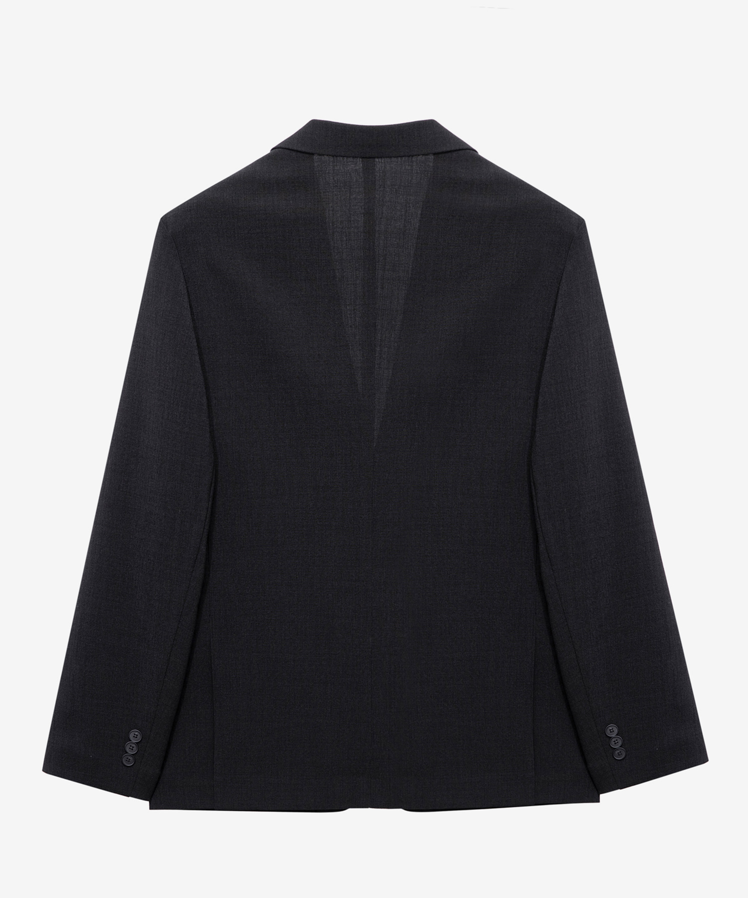 [SET][Cool]Black  Seersucker tissue deformation regular fit jacket set-up