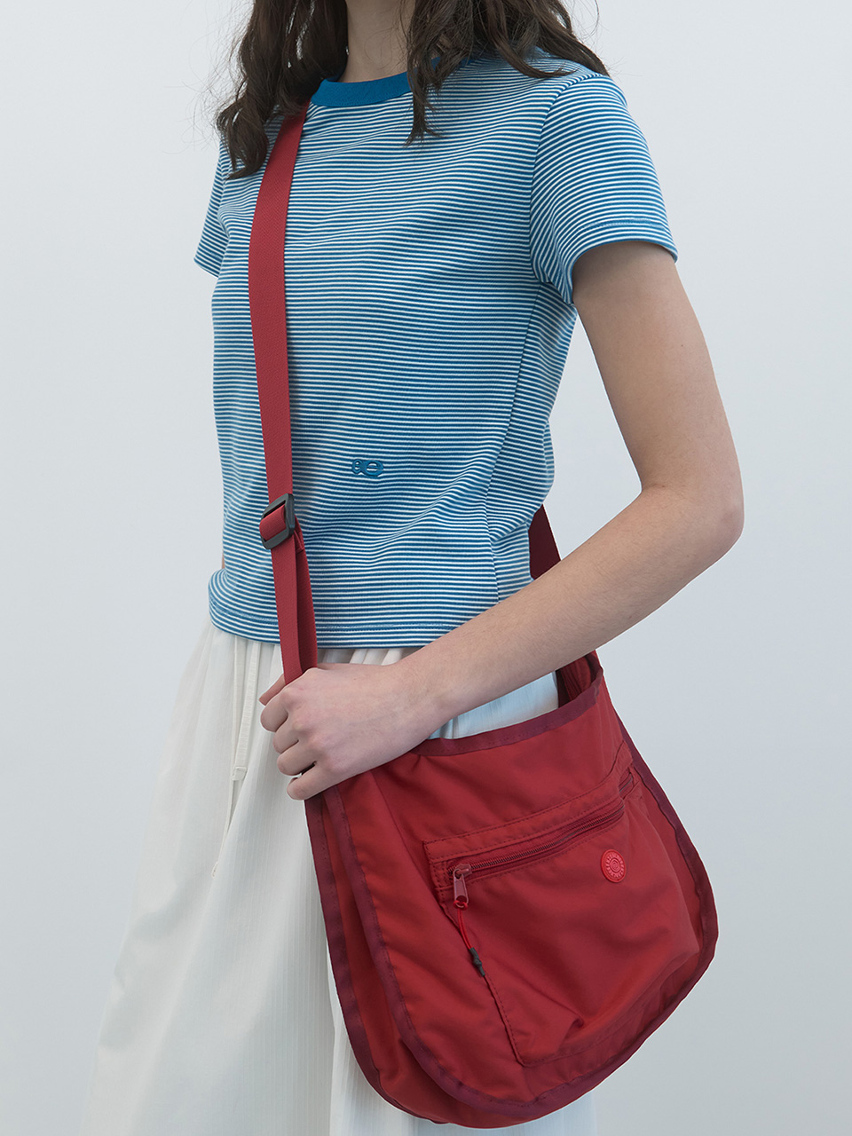Stamp Patch Crossbody Bag (Red)