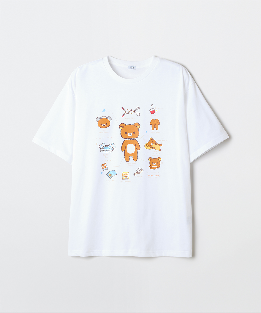 [Rilakkuma] футболка с коротким рукавом (MIX) SPRLG25U02
