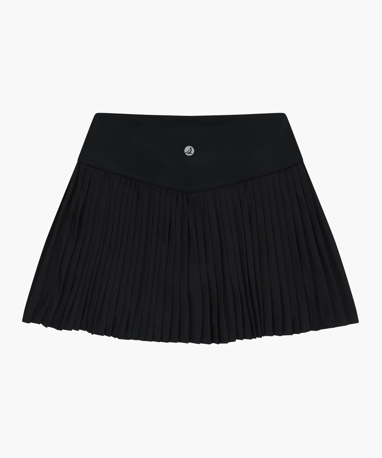 Плиссе свободная юбка Black